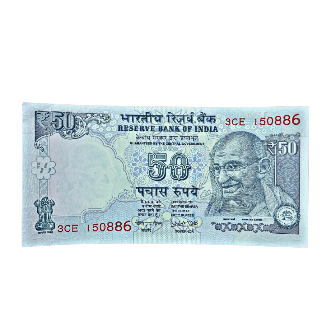 Rs 50 Old Telescopic 150886 Urjit Patel Excellent Condition