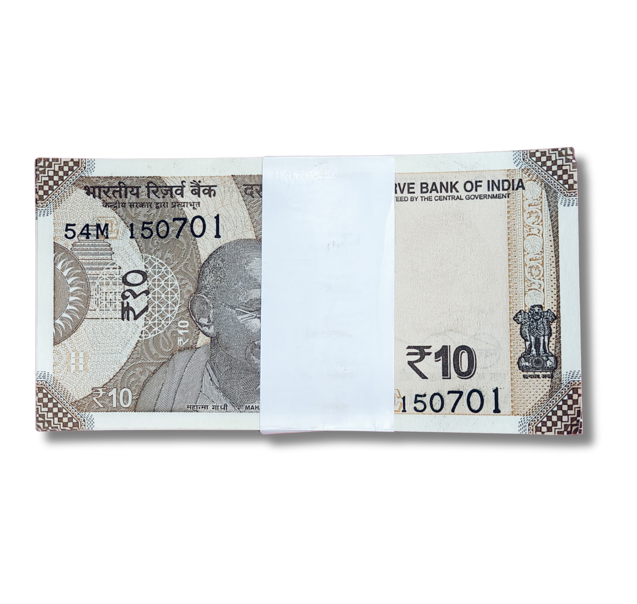 Rupee 10 serial birthday 15.07.01 unc condition