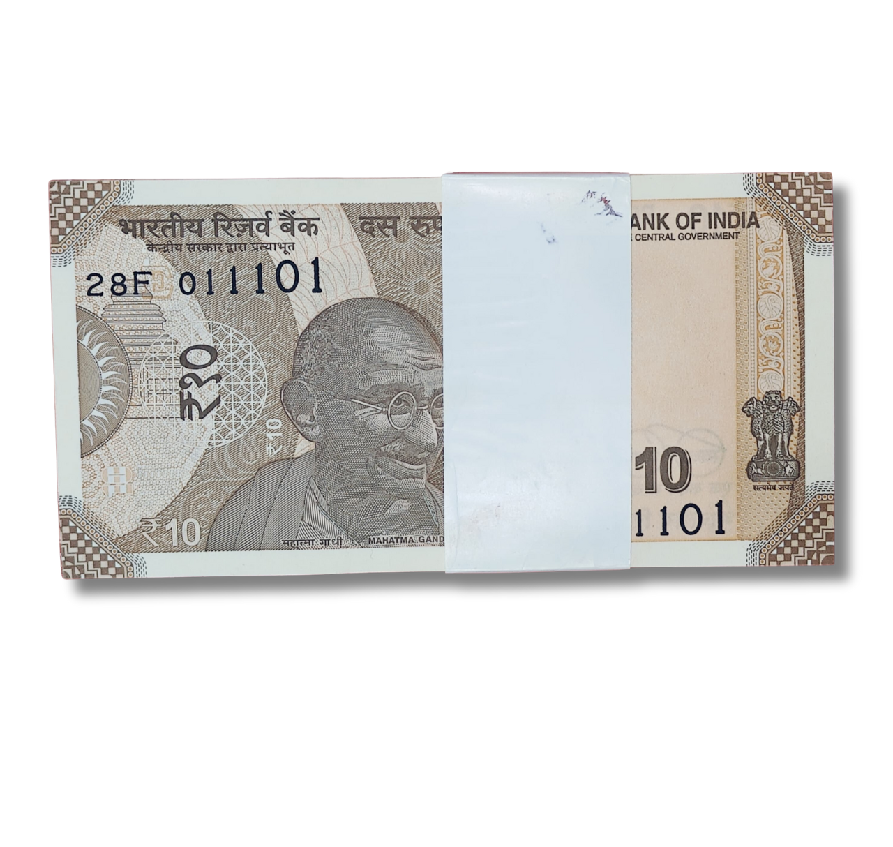 Rupee 10 serial Birthday packet 01.11.01 November 1 Unc condition