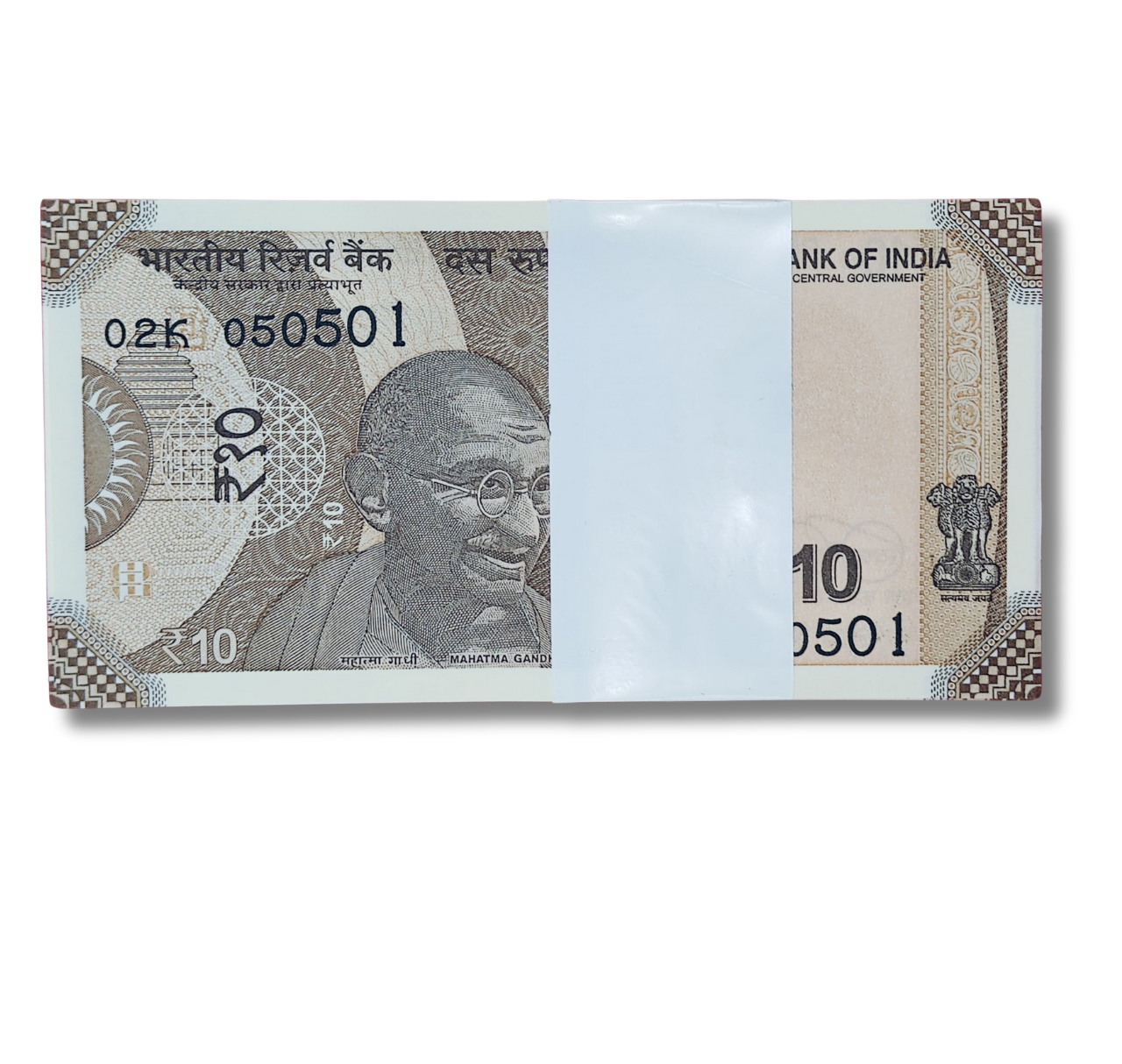 Rupee 10 serial birthday packet 05.05.01 May 5 Unc condition