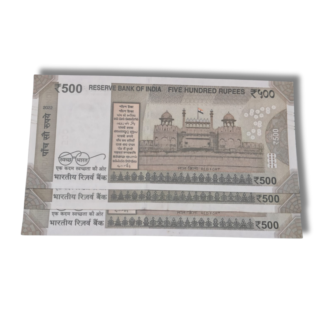 Rs 500 Note 3 Note Set With 786 Holy Number | Bismillah Special Collection