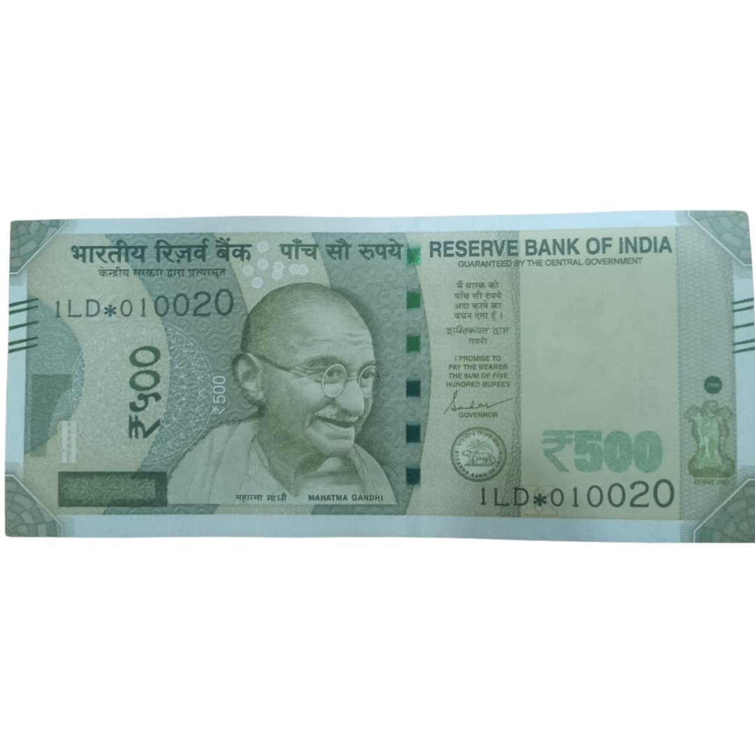 Rs 500 Star Birthday 01.00.20 Governor Shaktikant Das UNC Condition