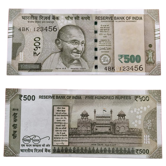 Rs 500 Note Fancy Number Note 123456 | Rare Collectible |