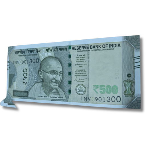 Rs 500 extra paper error 901300 unc condition