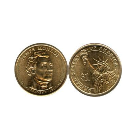 1 dollar james monroe coin