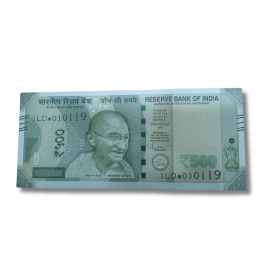 Rs 500 Birthday Star 01.01.19 Governor Shaktikant Das UNC Condition