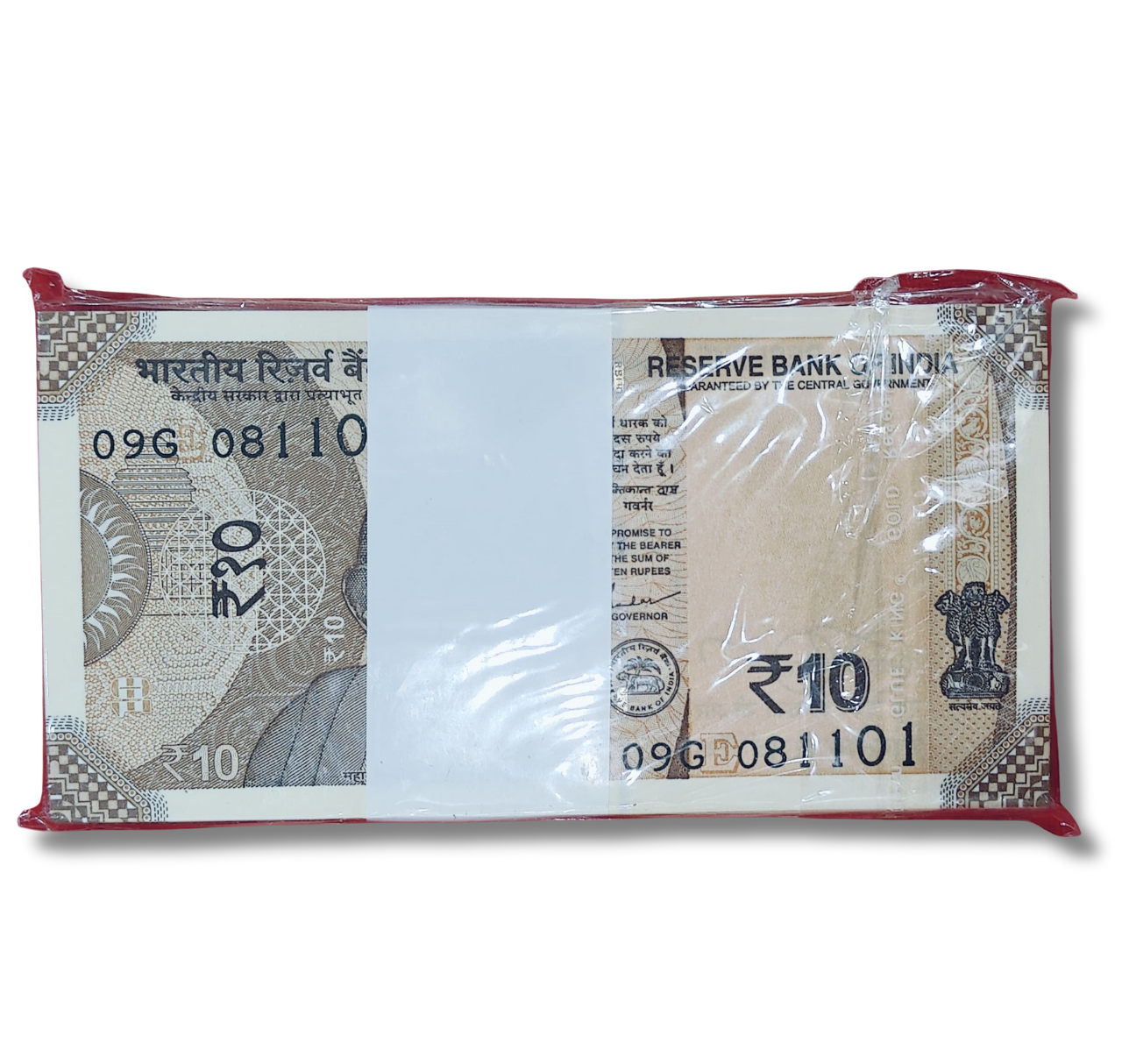 Rupee  10 serial birthday packet 08.11.01   unc  condition