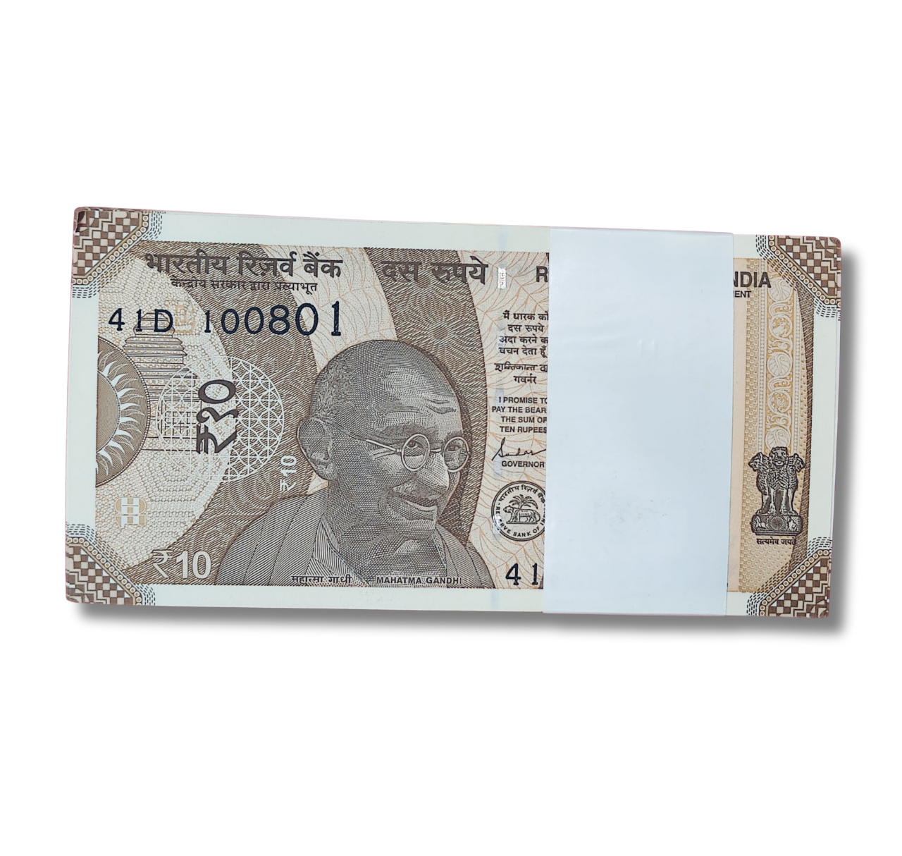 Rupee  10 serial birthday packet 10.08.01 unc  condition