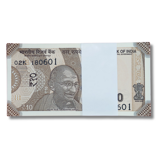 Rupee  10 serial birthday packet 18.06.01 Unc  condition