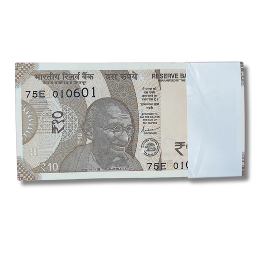 Rupee  10 serial birthday packet 01.06.01  Unc  condition