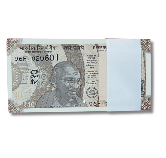 Rupee 10 serial birthday packet 02.06.01  Unc  condition