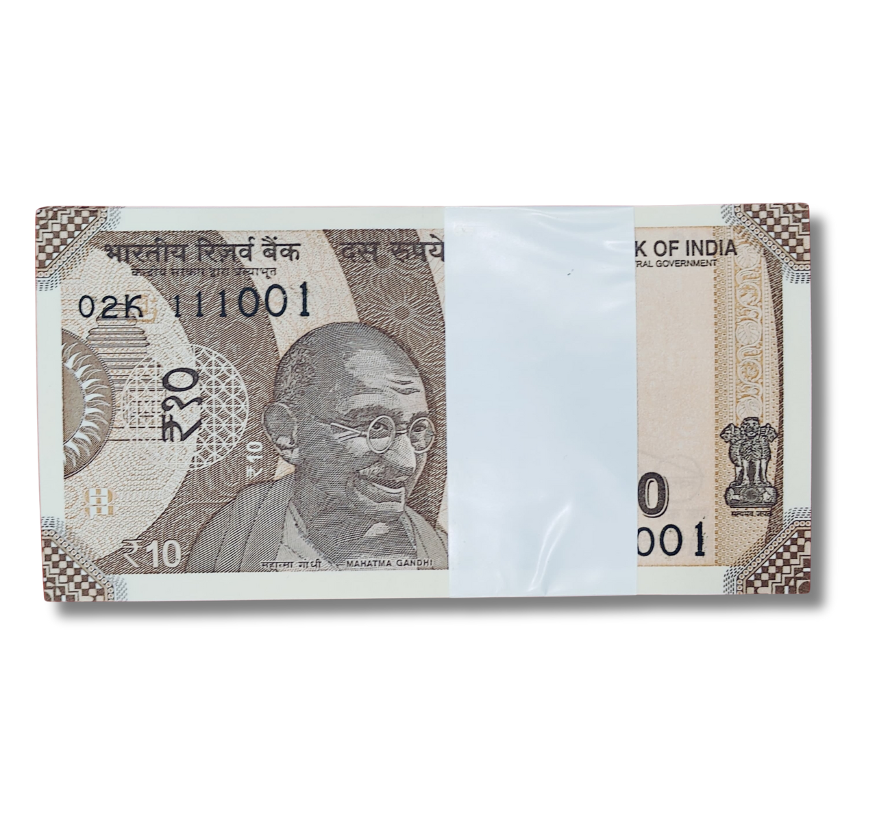 Rupee 10 serial birthday packet 11.10.01  Unc  condition