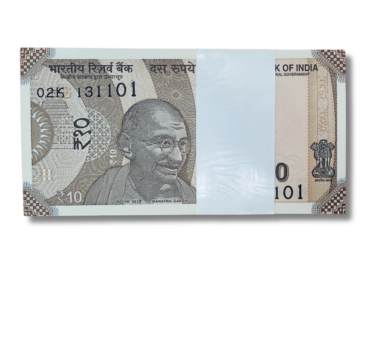 Rupee  10 serial birthday packet 13.11.01 November 13   unc  condition