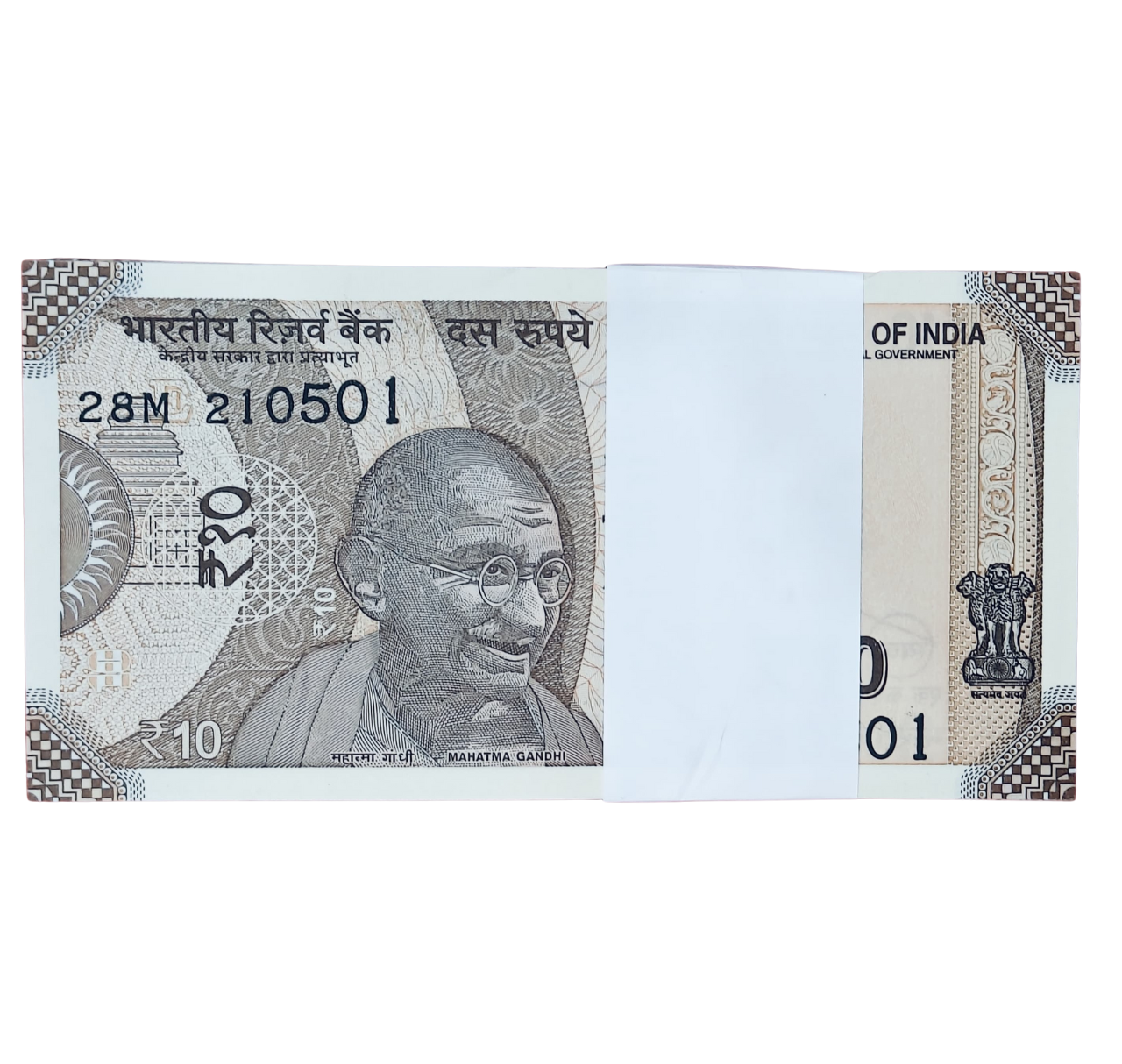 Rupee 10 serial birthday packet 210501 may 21  unc condition