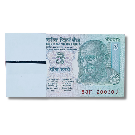 Rs 5 tractor pkt birthday and anniversary date 20 .06. 01 Gem unc condition