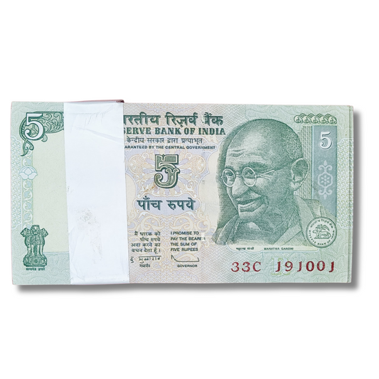 Rs 5 tractor pkt birthday and anniversary date 19.10.01Gem unc condition