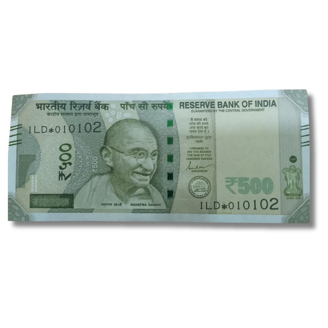 Rs 500 Star Birthday 01.01.02 Governor Shaktikant Das UNC Condition