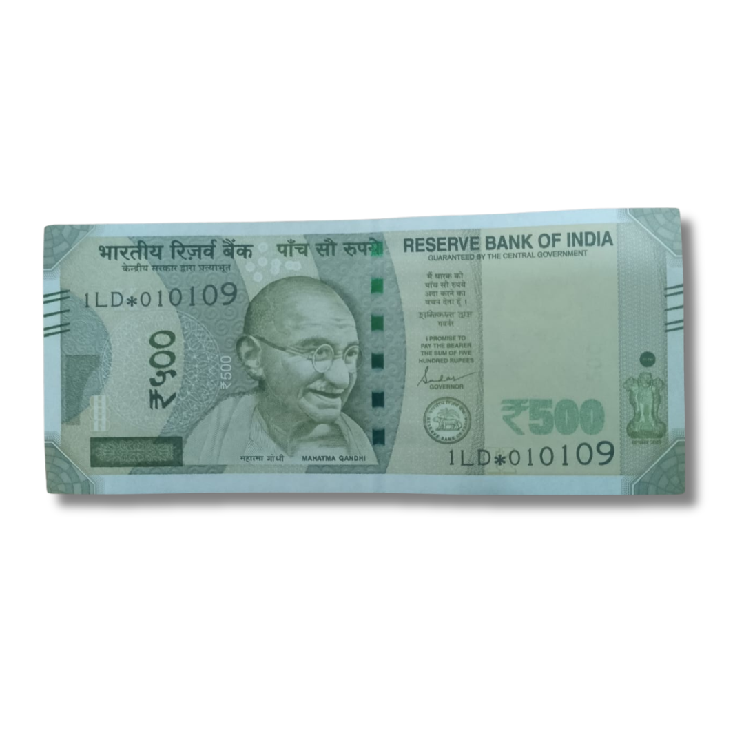 Rs 500 Star Birthday 01.01.09 Governor Shaktikant Dad UNC Condition