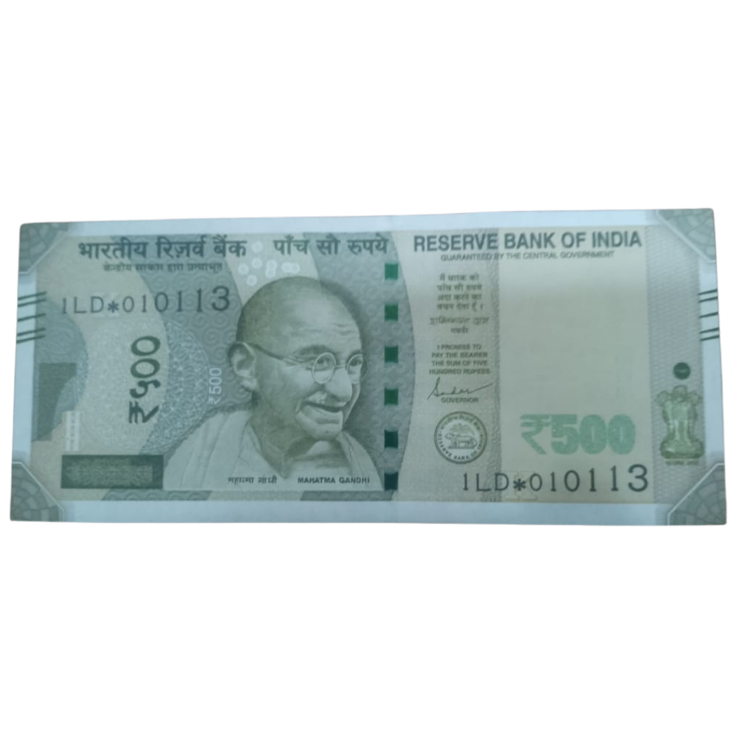 Rs 500 Star Birthday 01.01.13 Governor Shaktikant Das UNC Condition