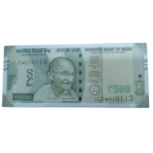 Rs 500 Star Birthday 01.01.13 Governor Shaktikant Das UNC Condition