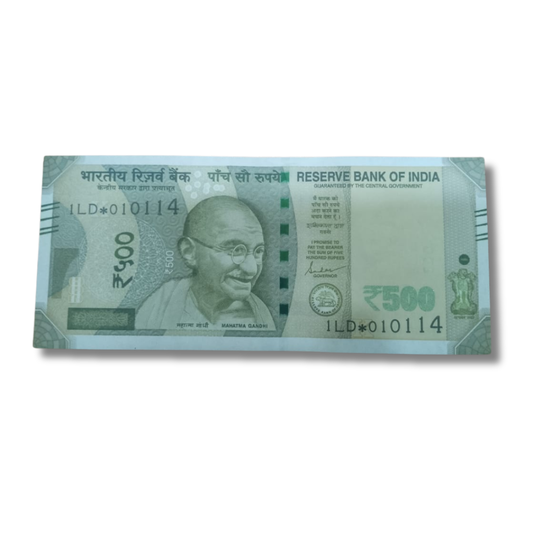 Rs 500 Star Birthday 01.01.14 Governor Shaktikant Das UNC Condition