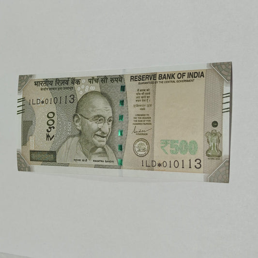 Rs 500 Birthday Note 010113 january 1  year 2013 exrtremely rare