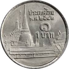 1 bhat thailand coin